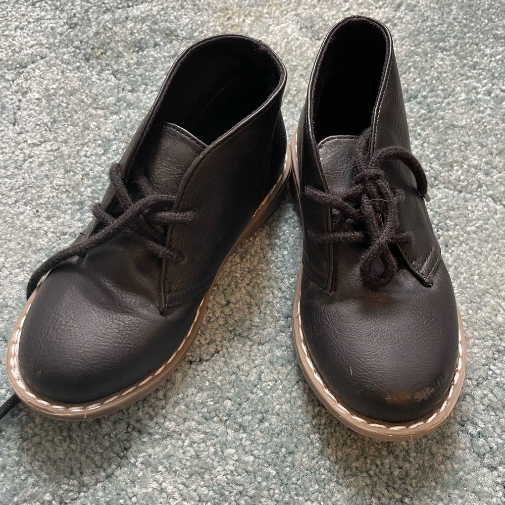Black Leather Ankle Boots